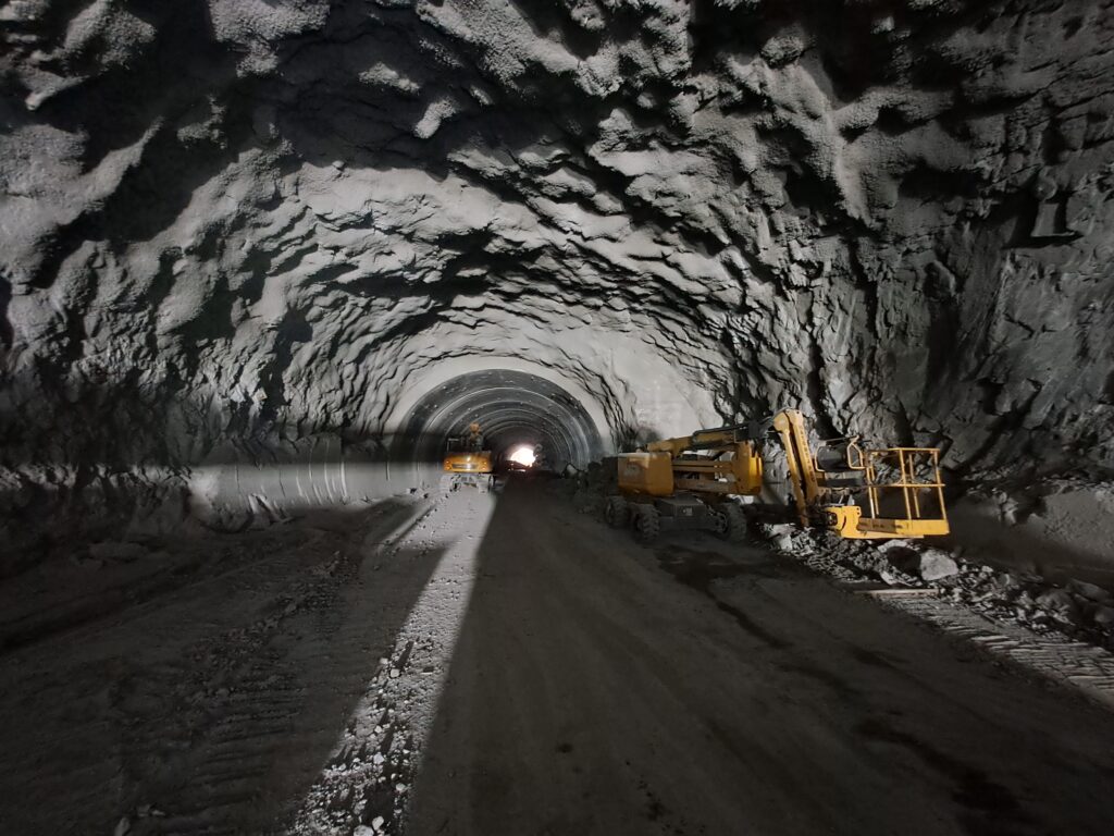 Travaux voute Tunnel du Mont Blanc